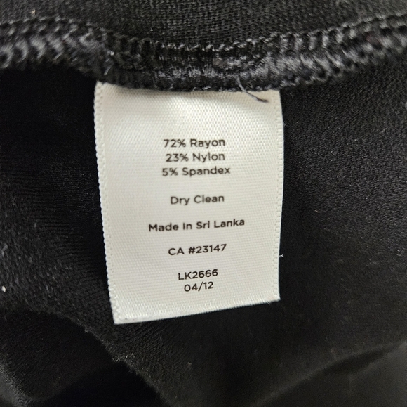 TALBOTS Women's Black Easy Travel Dress - Picture 5 of 5